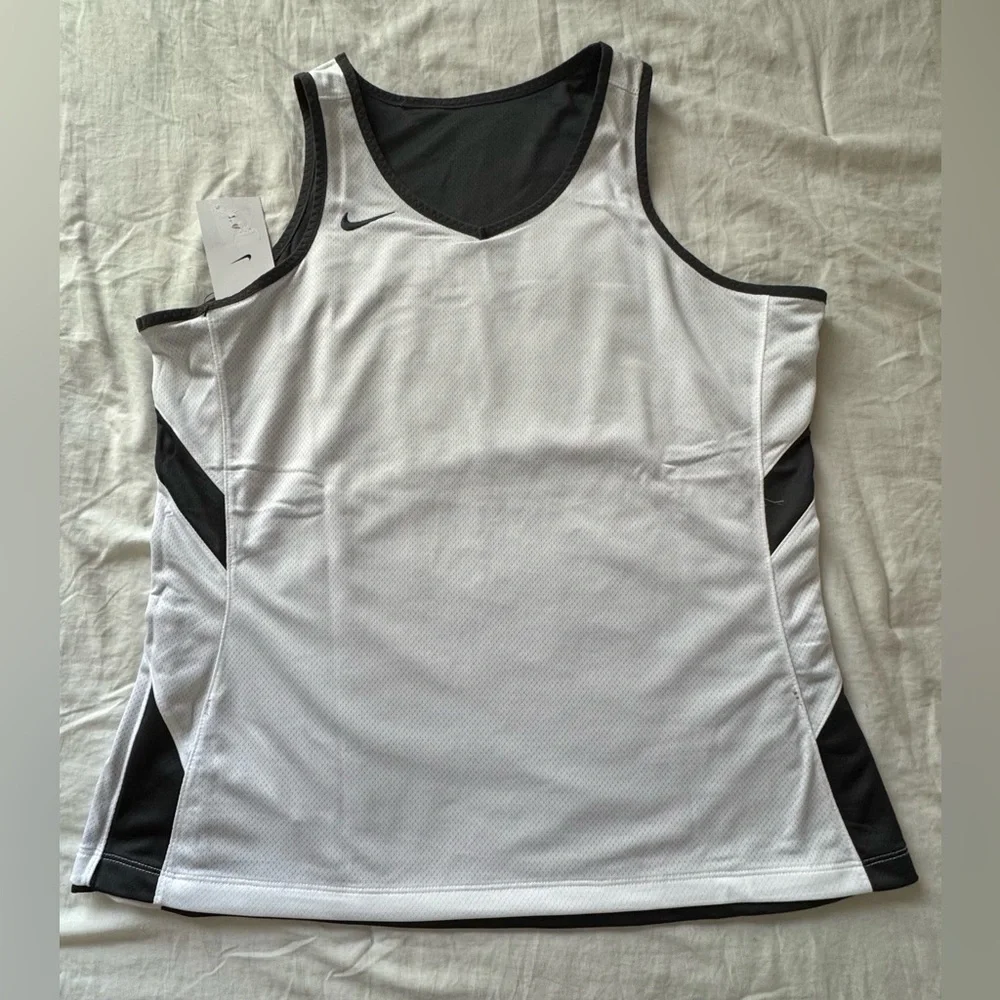 Nike | Tops | XL Nike Womens Basketball Jersey Reversible Gray /White Tank...